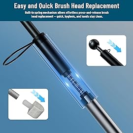 YINGMORE 2025 New Pumice Toilet Cleaner 17inch with Handle - Toilet, Pool & Tub Hard Water Stain Remover (1handle+8pumice)