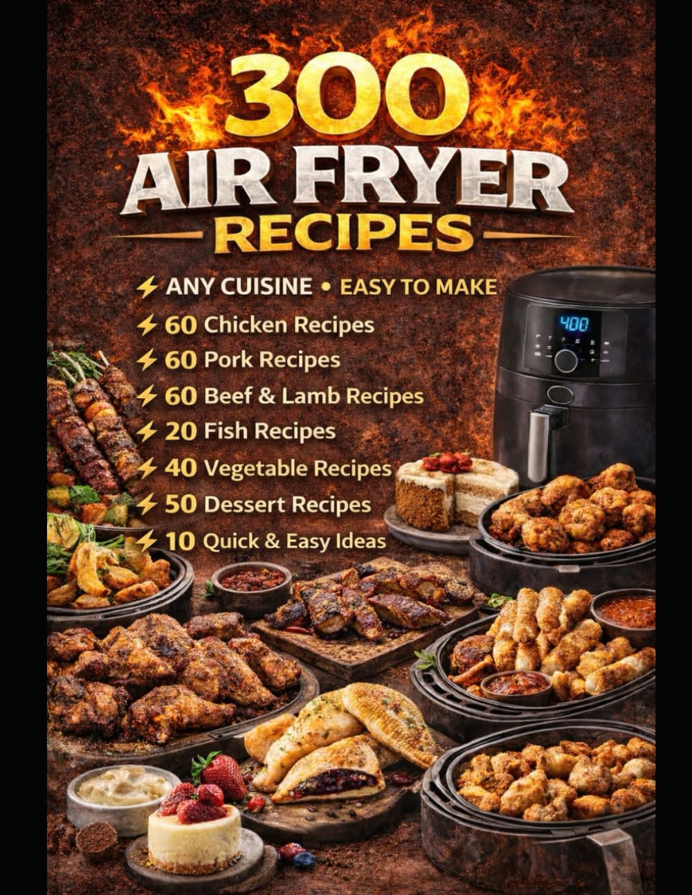 300 Air Fryer Recipes: Healthy, Fast and Delicious Air Fryer Meals for Everyday Cooking