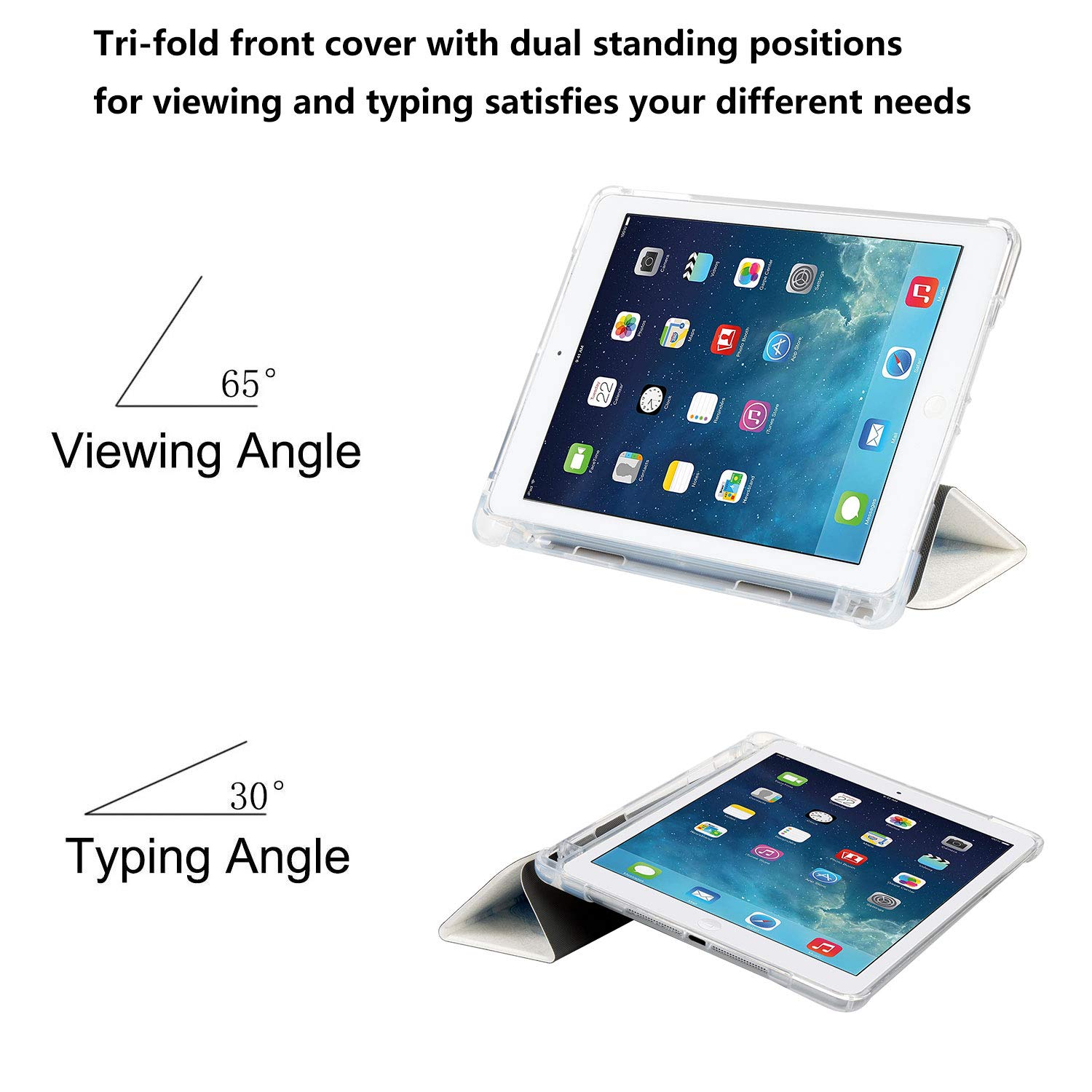 UUcovers for iPad 6th/5th Generation Case 2018/2017, for iPad Air