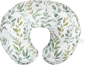 Boppy Nursing Pillow and Positionerââ‚¬â€Original | Green Foliage | Breastfeeding, Bottle Feeding, Baby Support | with Removable Cotton Blend Cover