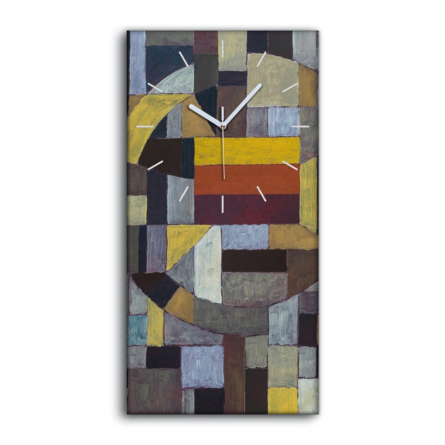 Horloge sur Toile silencieuse Coloray 30x60cm design moderne