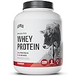Levels Grass Fed Whey Protein Powder, No Artificials, 24G of Protein, Strawberry, 5LB