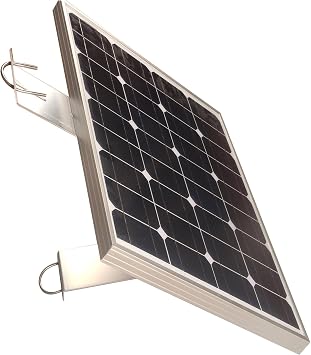 Pole Mount Kit for 30W to 60W Solar Panels,Fits 2-Inch Diameter Pole | Heavy Duty Aluminum Mounting Bracket Kit for Outdoor,Solar Panel,Antenna,Camera Mount,45-Degree Tilt Mount,with Hardware