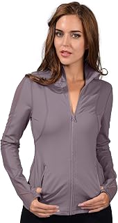 90 Degree By Reflex Full Zip Running Track Jacket Lightweight Athletic Slim Fit Jacket with Thumbholes