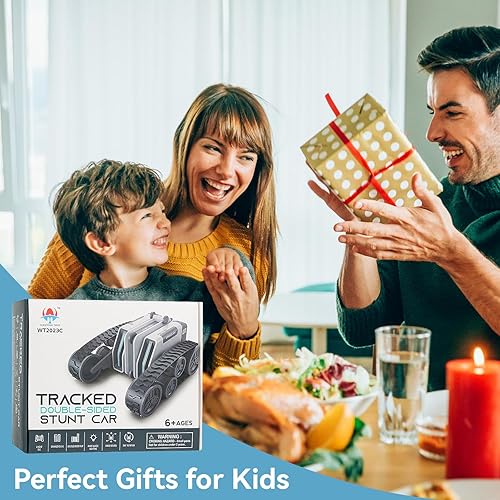 Miniatura 6 de Auto de control remoto, 4WD todo terreno para niños de 6 años en adelante, auto de acrobacias RC superpotencia, auto RC controlado a mano de 2.4Ghz,