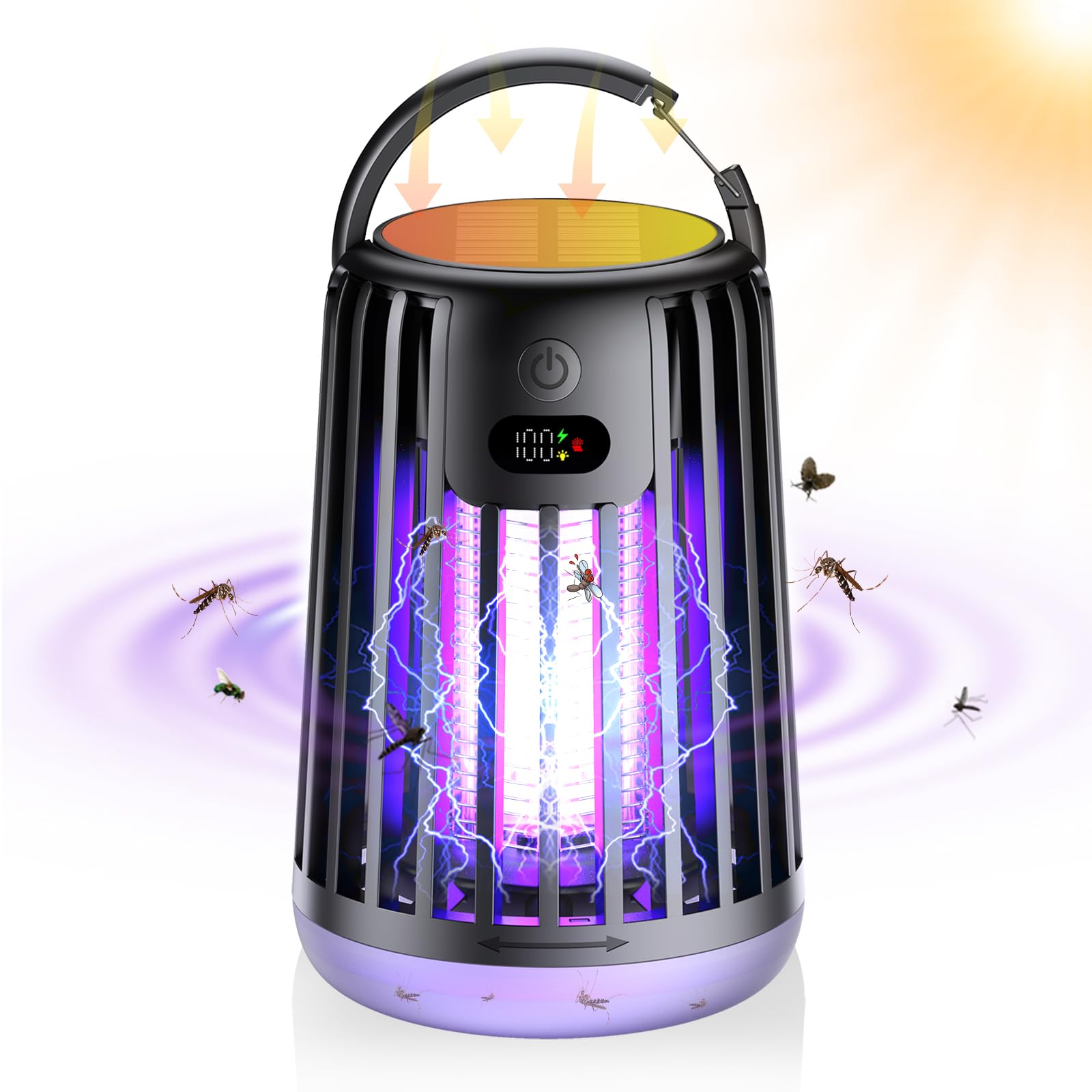 Smalife 電撃殺虫器 ソーラー充電式 [2026業界新開発・殺虫灯・照明ラ…