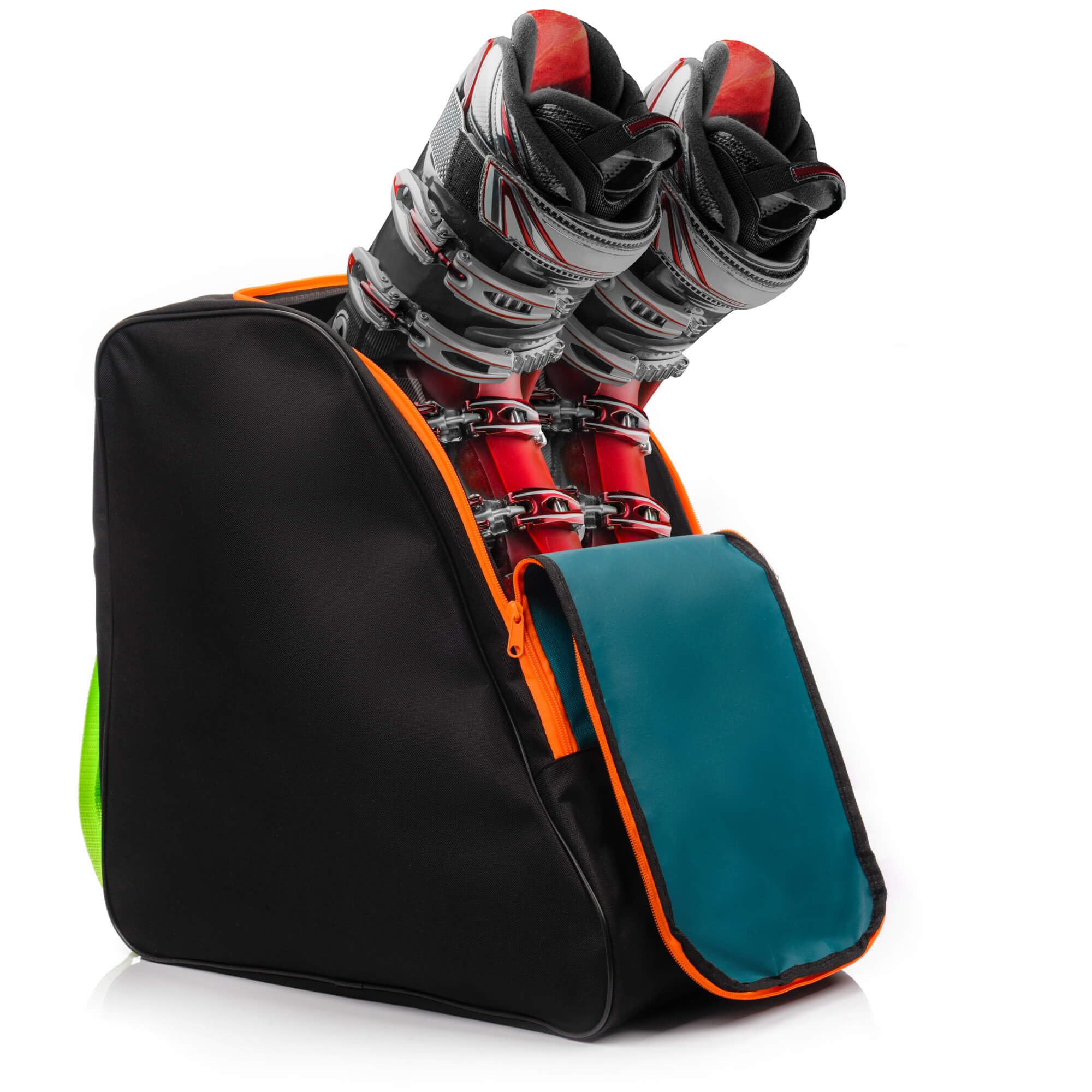 Meteor Bolsa para Botas Esqui Mochila con Drenaje Inferior para Zapatos Snowboard Bolsillo para Gafas Tabla Casco Patines