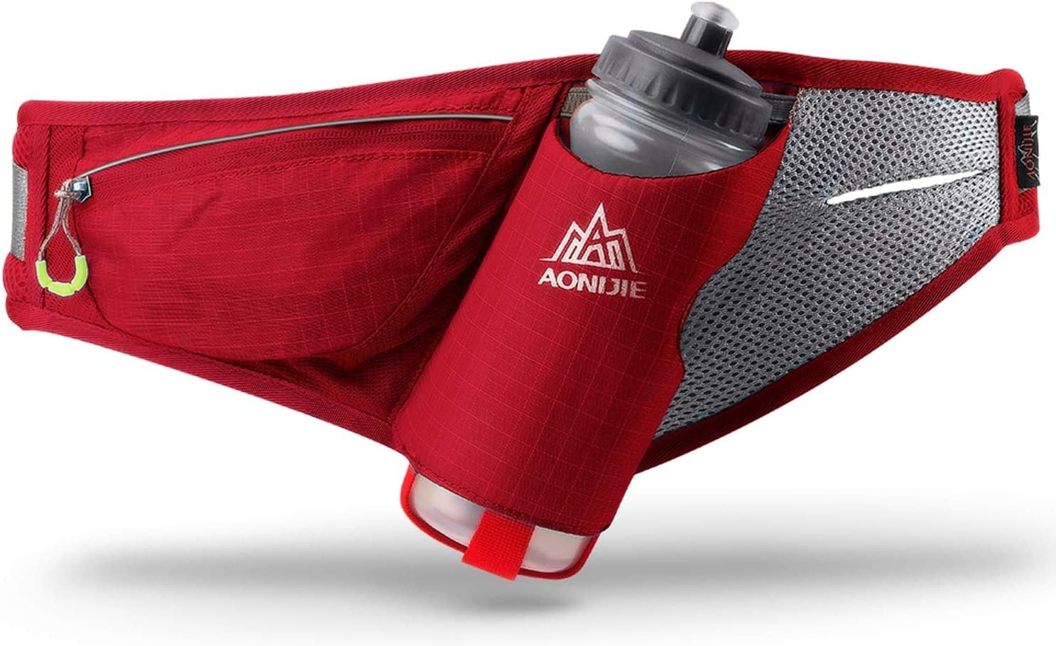 Running Belt with Water Bottle Holder, Waist Bag Hiking Fanny Pack Hydration Belts Men&Women Outdoor Sports Phone Holder Black/Green/Blue/Red Fashion Workout Pouch(No Bottle) : Sports & Outdoors