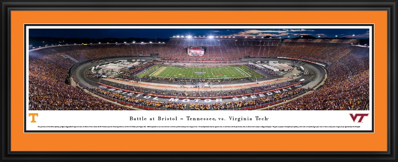 Battle at Bristol - TN vs VT Football - Blakeway Panoramas College Sports Posters