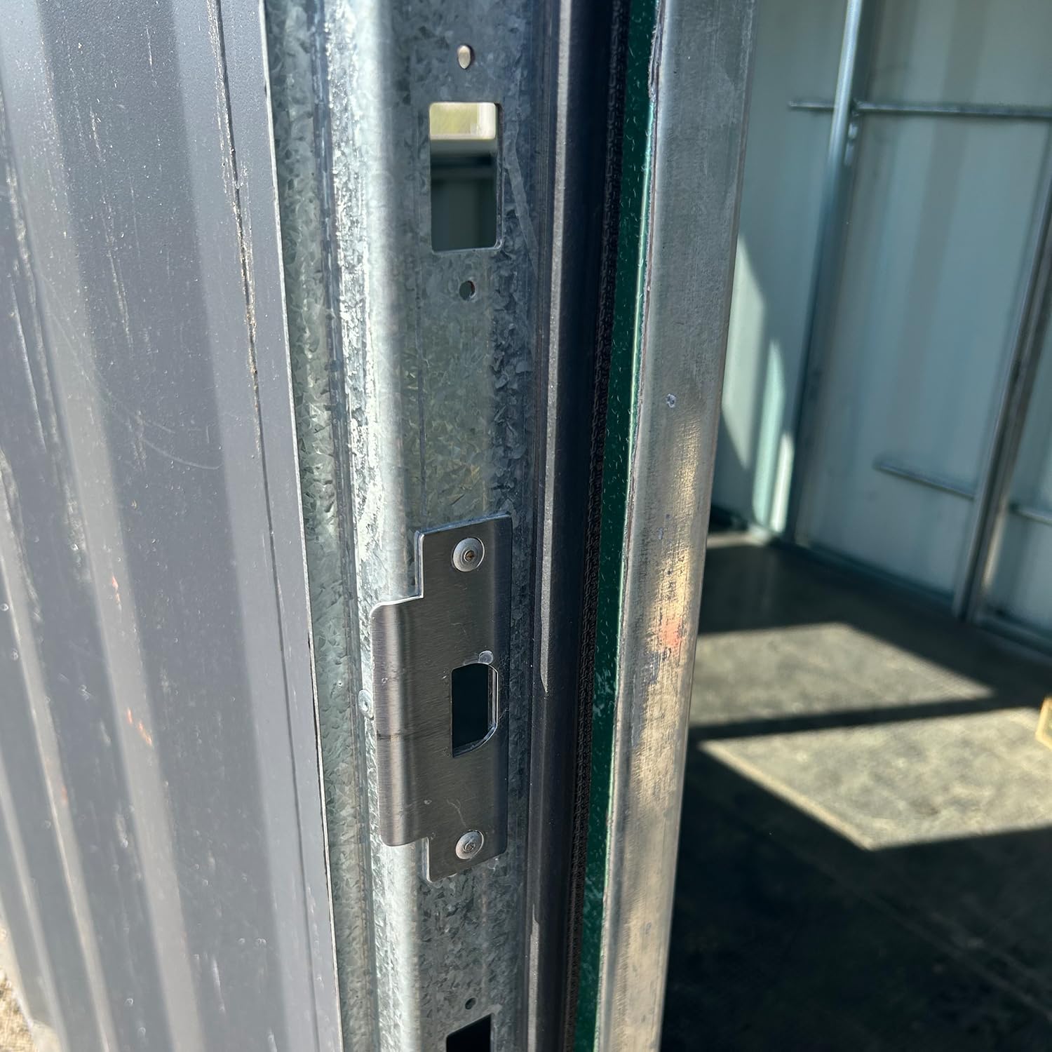 Container Modification World® - Man Door Frame for Shipping Containers and Sea Cans (Door Slab Not Included) (32" x 80")