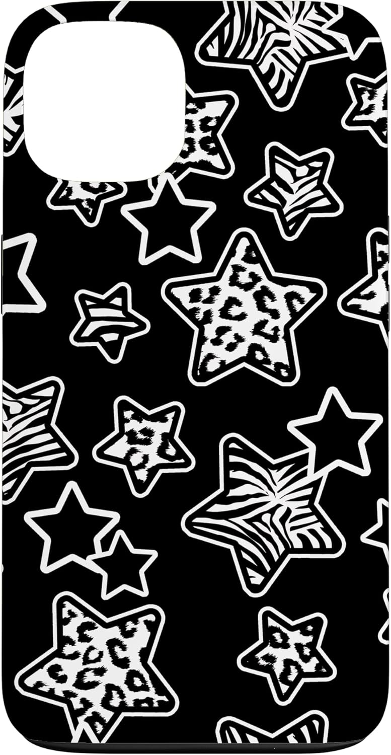 McBling Aesthetic Star Zebra Leopard Bimbo Trashy 2000's Y2K Case for iPhone 7 Plus/8 Plus