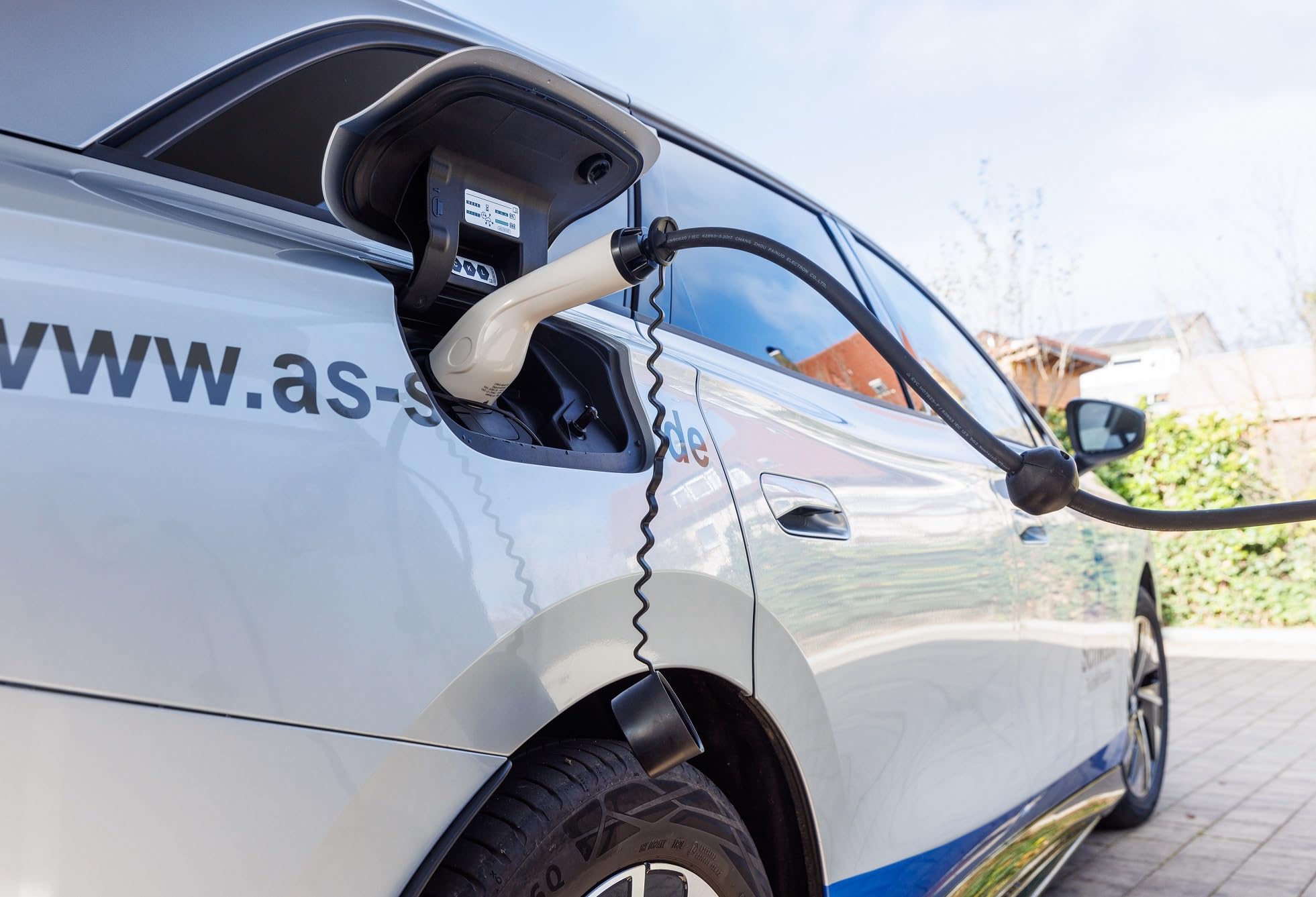 as - Schwabe Cavo di ricarica per auto elettrica tipo 2 8 m - 11 kW / 400 V / 16 A / 3 fasi - Cavo di ricarica per auto elettrica girevole a 180 gradi - Cavo di ricarica E-Auto EV/PHEV Modalità 3