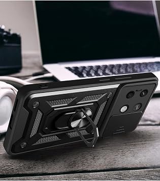 Nevarium Oppo Reno 11F 5G Compatible Case Pars Lens Protected Case with Sliding Ring Stand