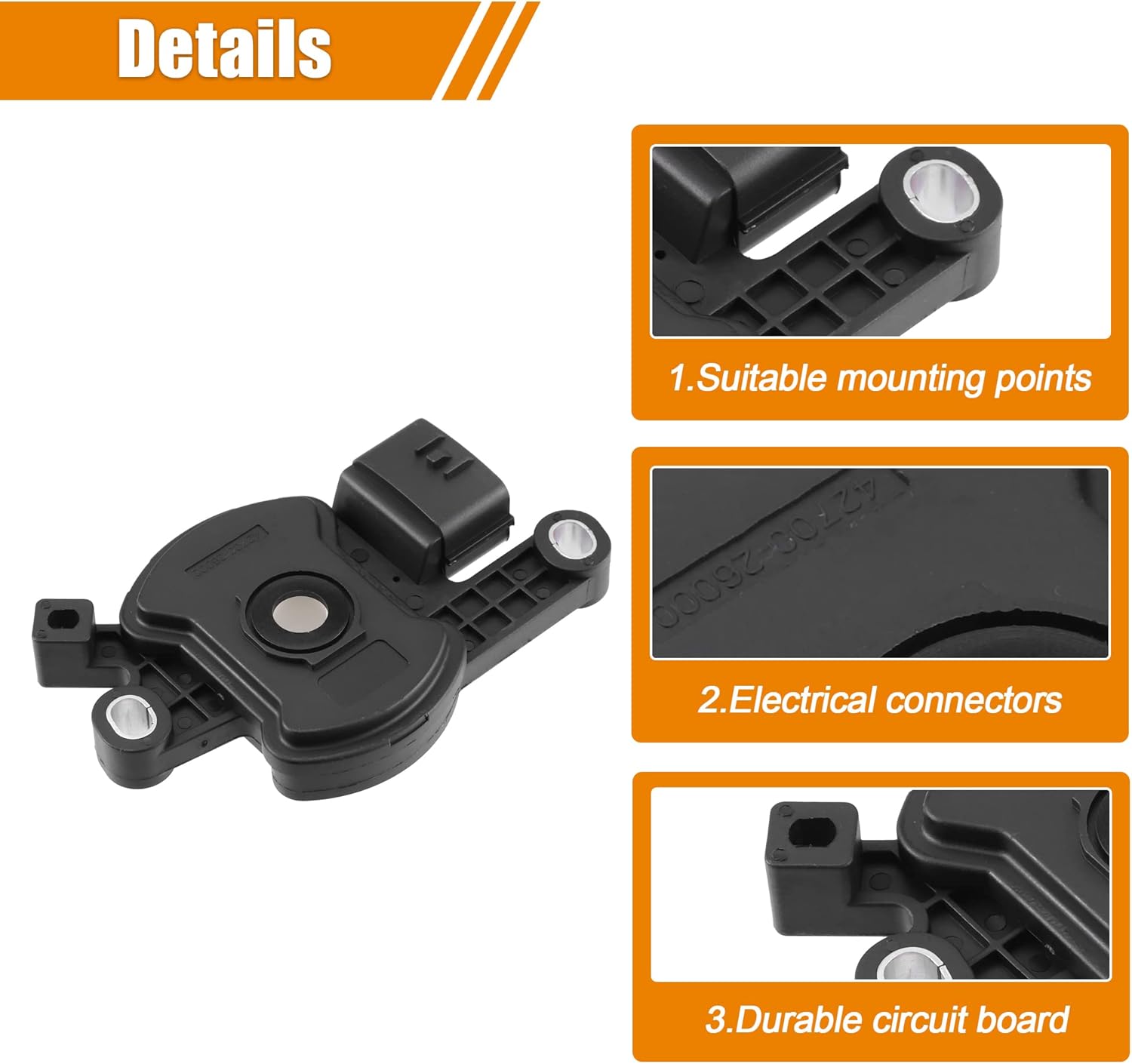X AUTOHAUX Automatic Transmission Neutral Safety Switch 42700-26000 for Hyundai Accent 2012-2019 for Hyundai Elantra 2011-2020