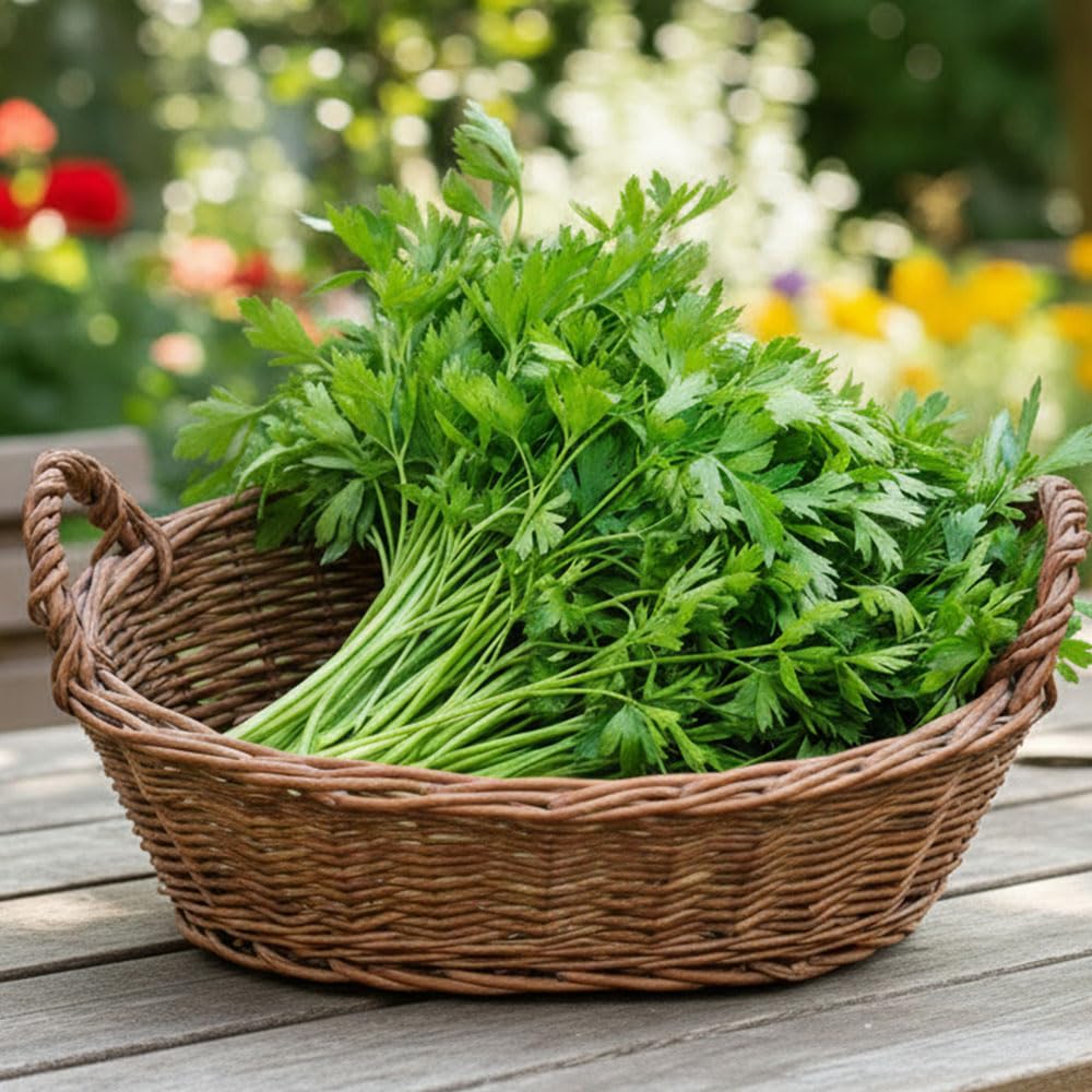 Parsley ‘Gigante di Napoli’ Herb Seeds – Large Flat-Leaf Italian Variety | Culinary Herb for Fresh Cooking | Ideal for Pots, Gardens & Kitchen Growing