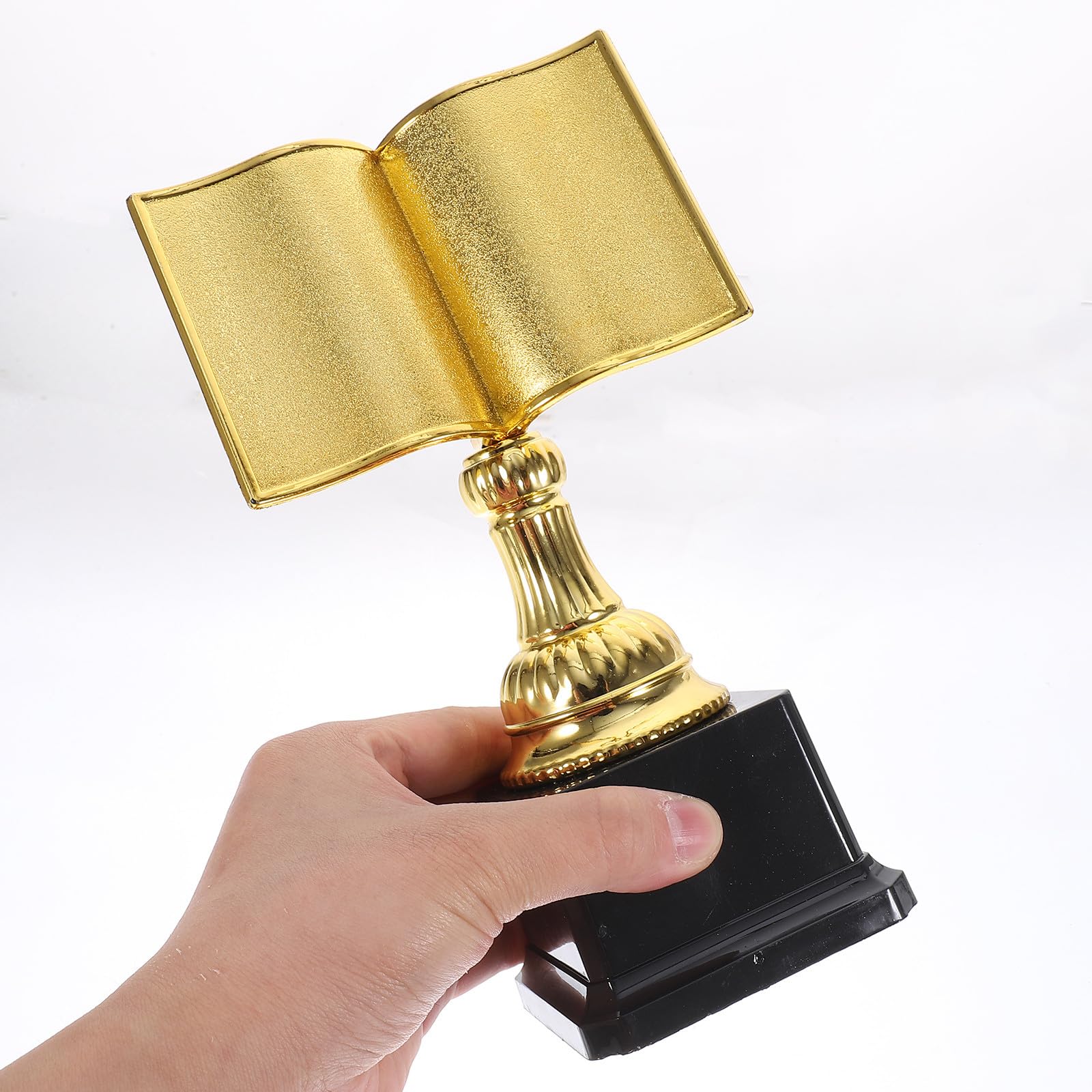 Toddmomy Trofeo para Premiar de Plástico Dorado de Diseño Exquisito y Práctico en Bibliotecas para Colecciones