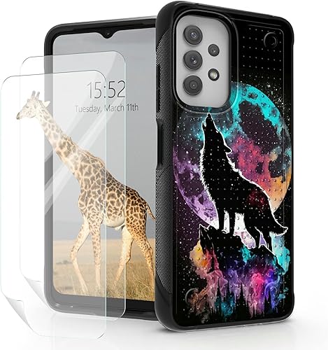 Miniatura 36 de Funda para Samsung Galaxy A23 Galaxy A13 4G/5G, Galaxy A04, Galaxy A04S, Galaxy A32 5G, con 2 protectores de pantalla, funda protectora híbrida