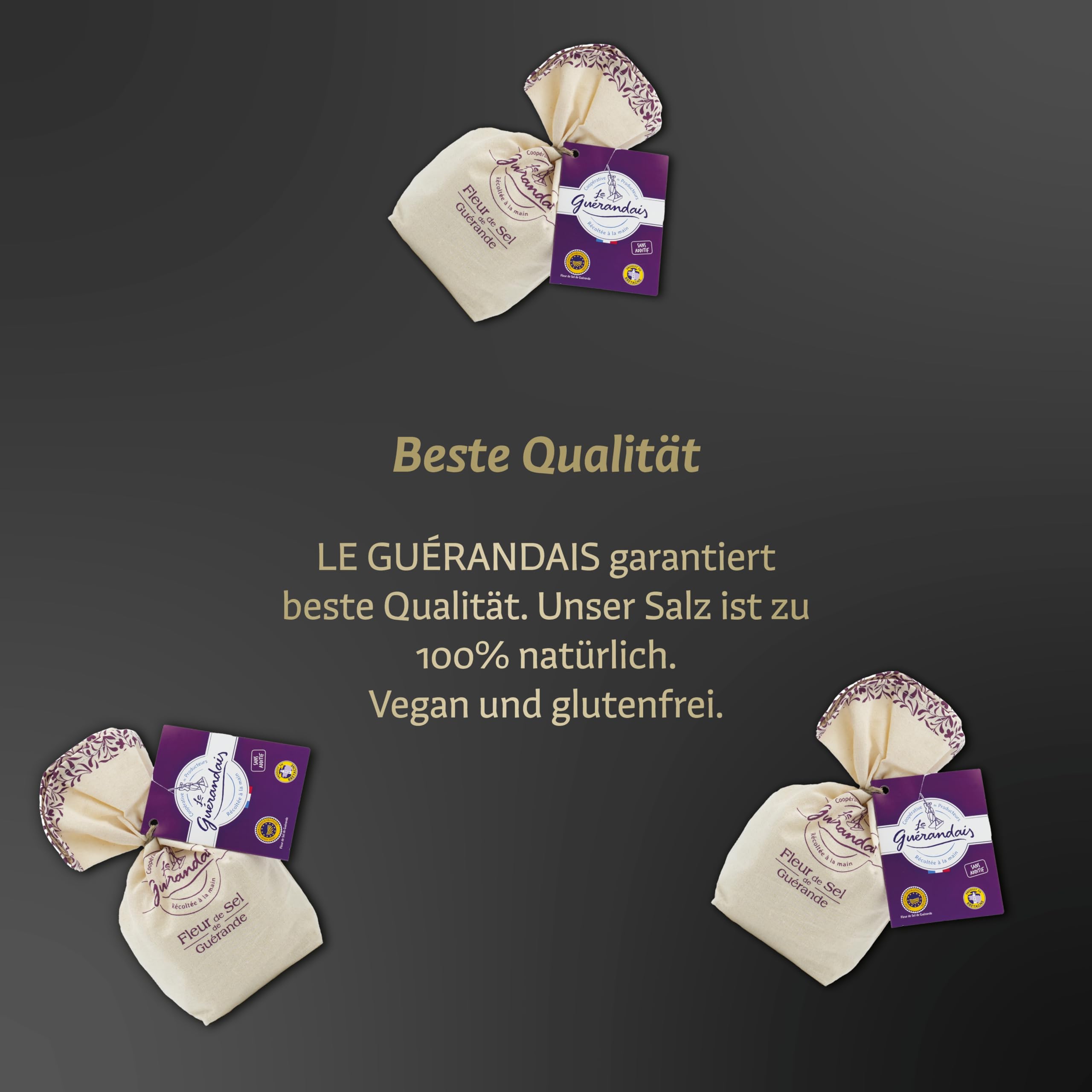 Le Guerandais Fleur de Sel Le Guerandais, 250 g (Packung mit 2)