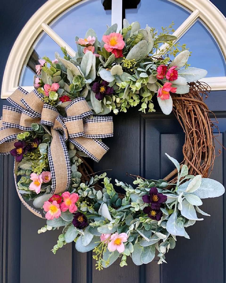 6pcs Artificial Lambs Ear Stems,14" Flocked Sage Leaves Plants for Wedding Party Home Decor (Flocked Green) - Image 5