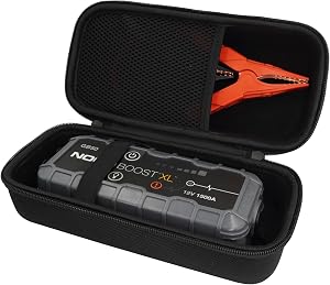 Storage Case for Boost Plus GB40/ Boost Sport GB20 UltraSafe Lithium Jump Starter, Hard EVA Box Portable Protective Carring Bag Compatible with Boost X GBX45 / Boost XL GB50 Car Battery Booster Pack