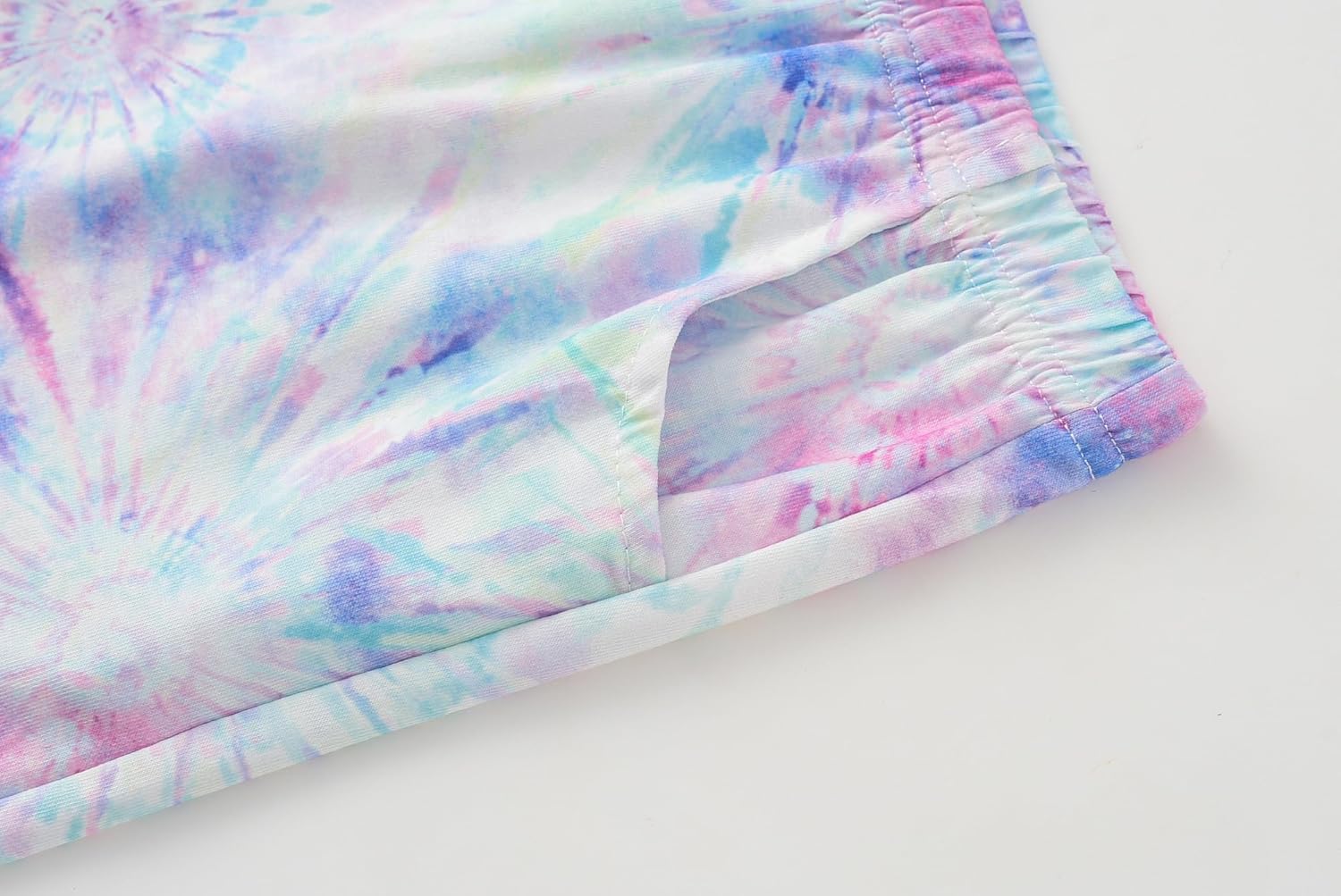 CYCHELRY Tie Dye Pajamas for Teen Girls Cat Snail Daisy Donut Fox Big Kids Sleepover PJS Sets Matching Clothes Size 6-16 - Image 6