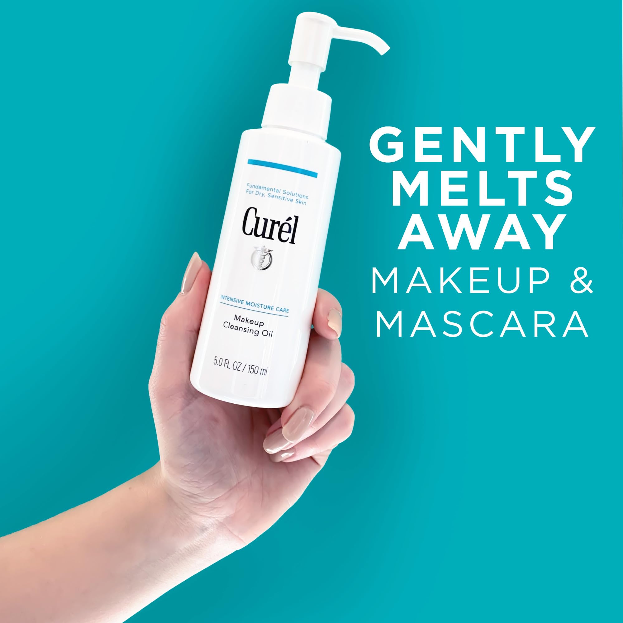 Curél - Huile nettoyante pour le visage - Nettoyant à base d'huile - 150 ml - Pour peaux sèches et sensibles - Sans parfum