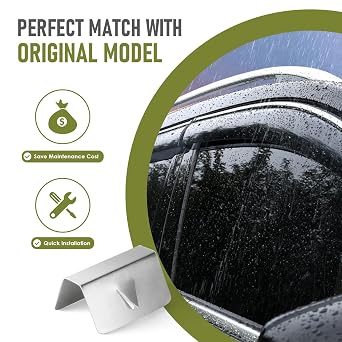 20 Pcs Automotive Wind Deflector Clips Deflector Fitting Clips