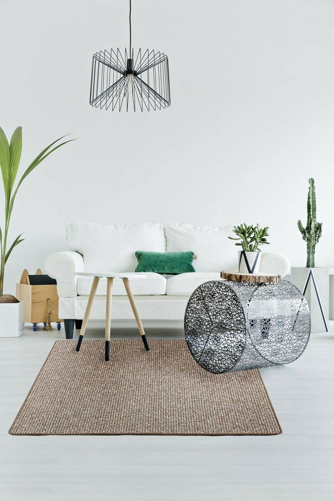 Misento Tappeto Flatweave 50x80 Cm - Marrone, In Polipropilene, Adatto A Riscaldamento A Pavimento, Prodotto In Belgio - 3