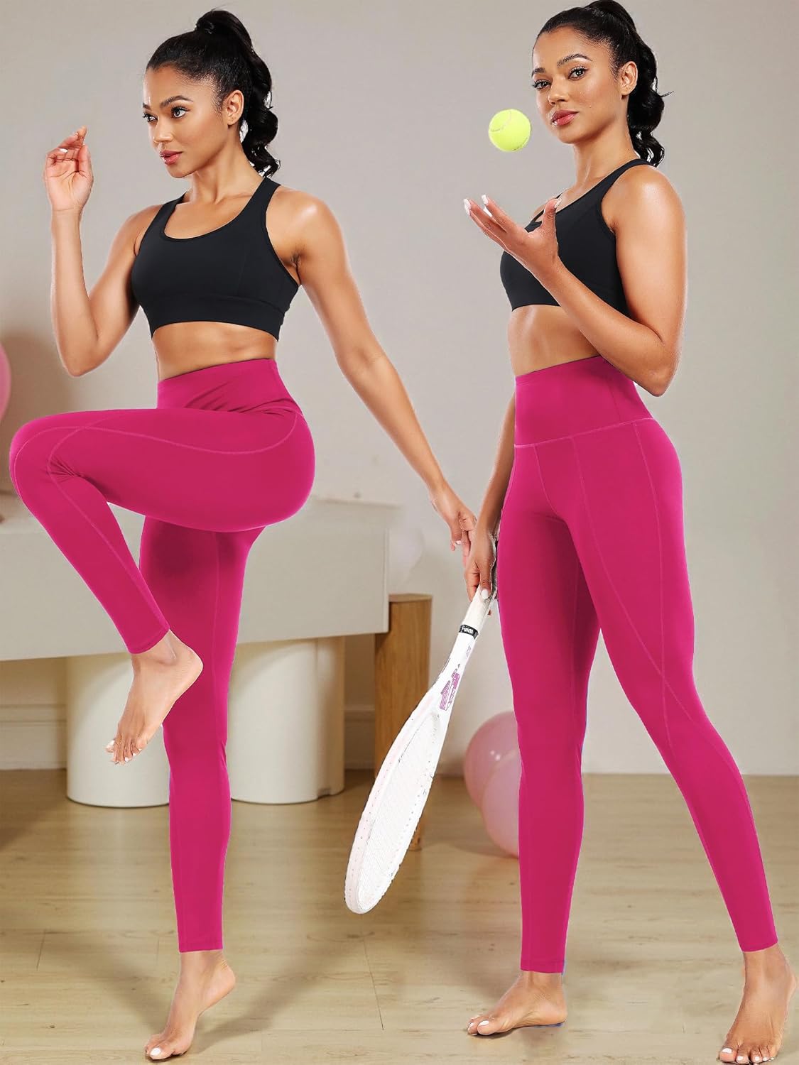 NELEUS Women's High Waist Running Workout Leggings for Yoga with Pockets - Image 3