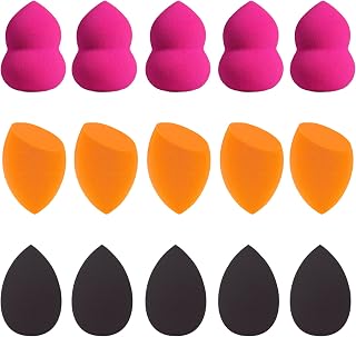 beauty blender bulk makeup sponge set:15 pcs perfect medium beauty sponge makeup blender flawless for liquid,foundation,blending,make up sponges for face