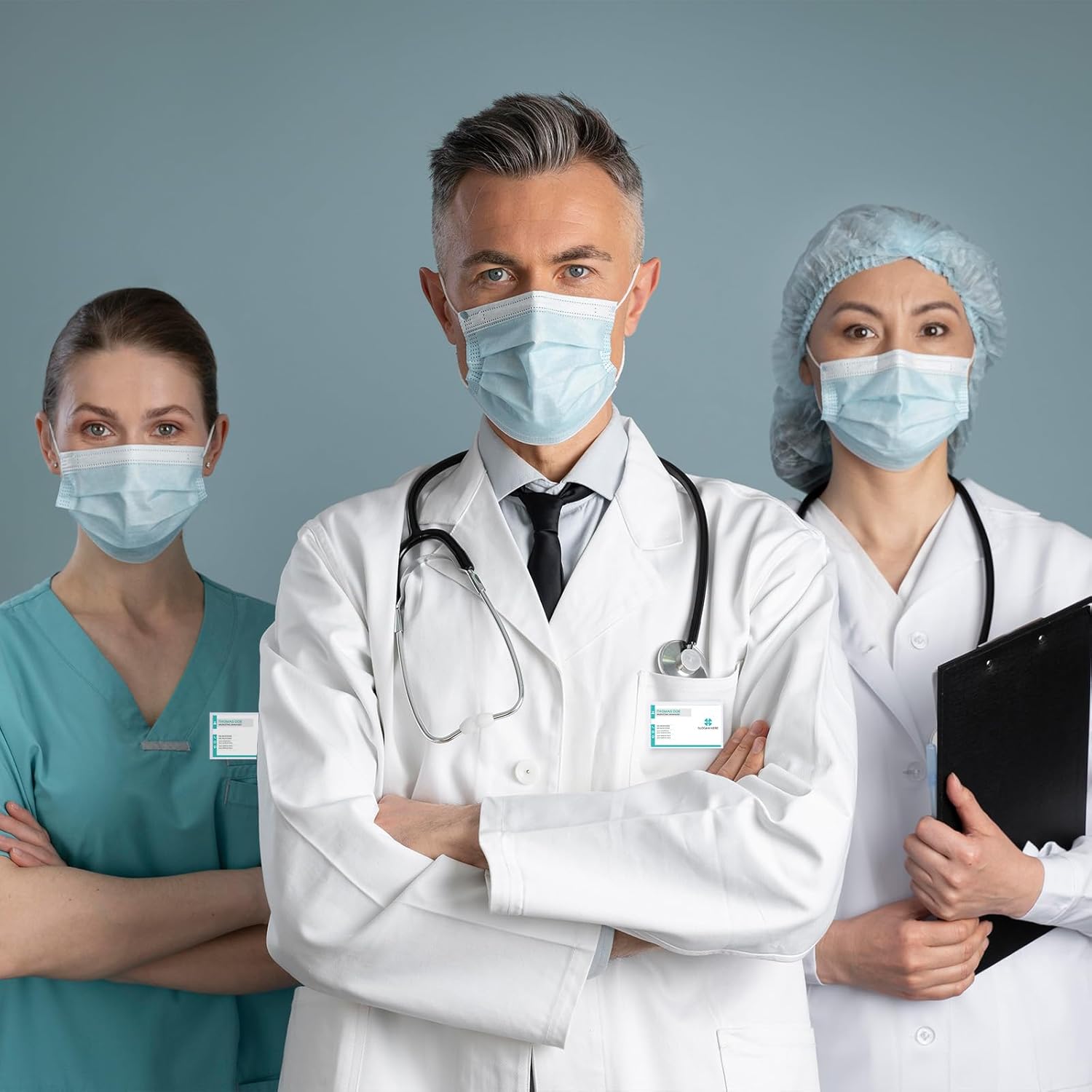 20 Pcs Pin Style Name Badge Holders Name Tags with Pins Horizontal ID Card Holder Clear Plastic ID Tag Holder with 20 Pcs Inserts Fit Card for Meeting Seminar Show Event Conference (3.58x2.16 inch) - Image 4