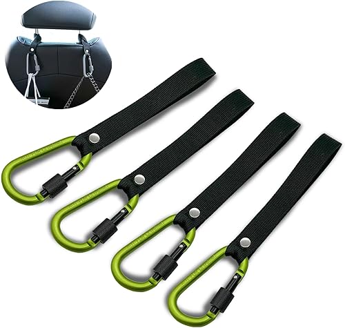 Ganchos para reposacabezas de automóvil, gancho para colgar el asiento trasero para tu bolso, bolsos, paraguas, ropa, botella de agua, llaves,