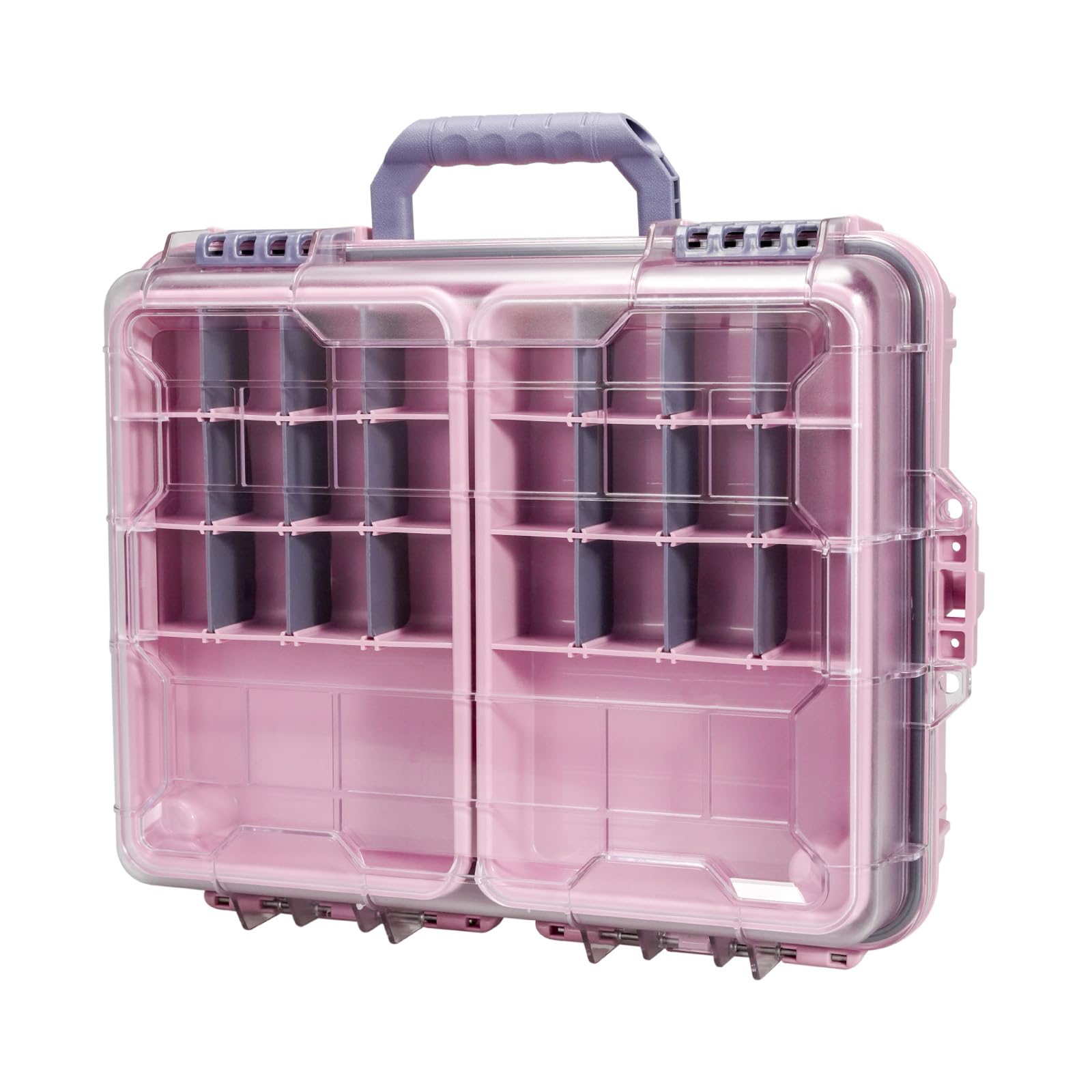 Seaknight Scatola per attrezzatura da pesca impermeabile a 3 livelli, con chiusura sicura, ABS resistente e scomparti regolabili, organizer per la conservazione di attrezzatura per la pesca alla carpa