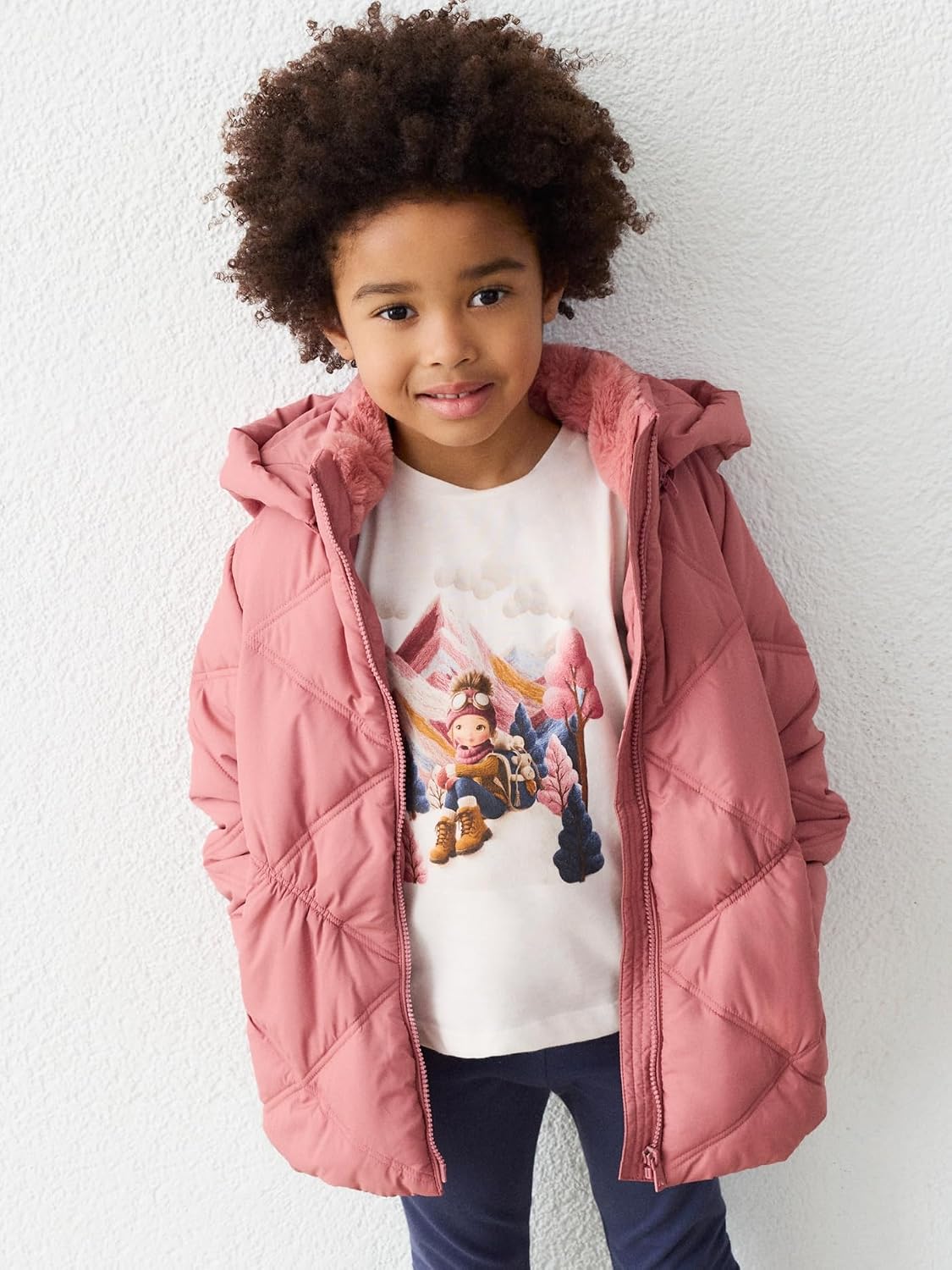 Mayoral Basic school jacket for Girls Pinkish