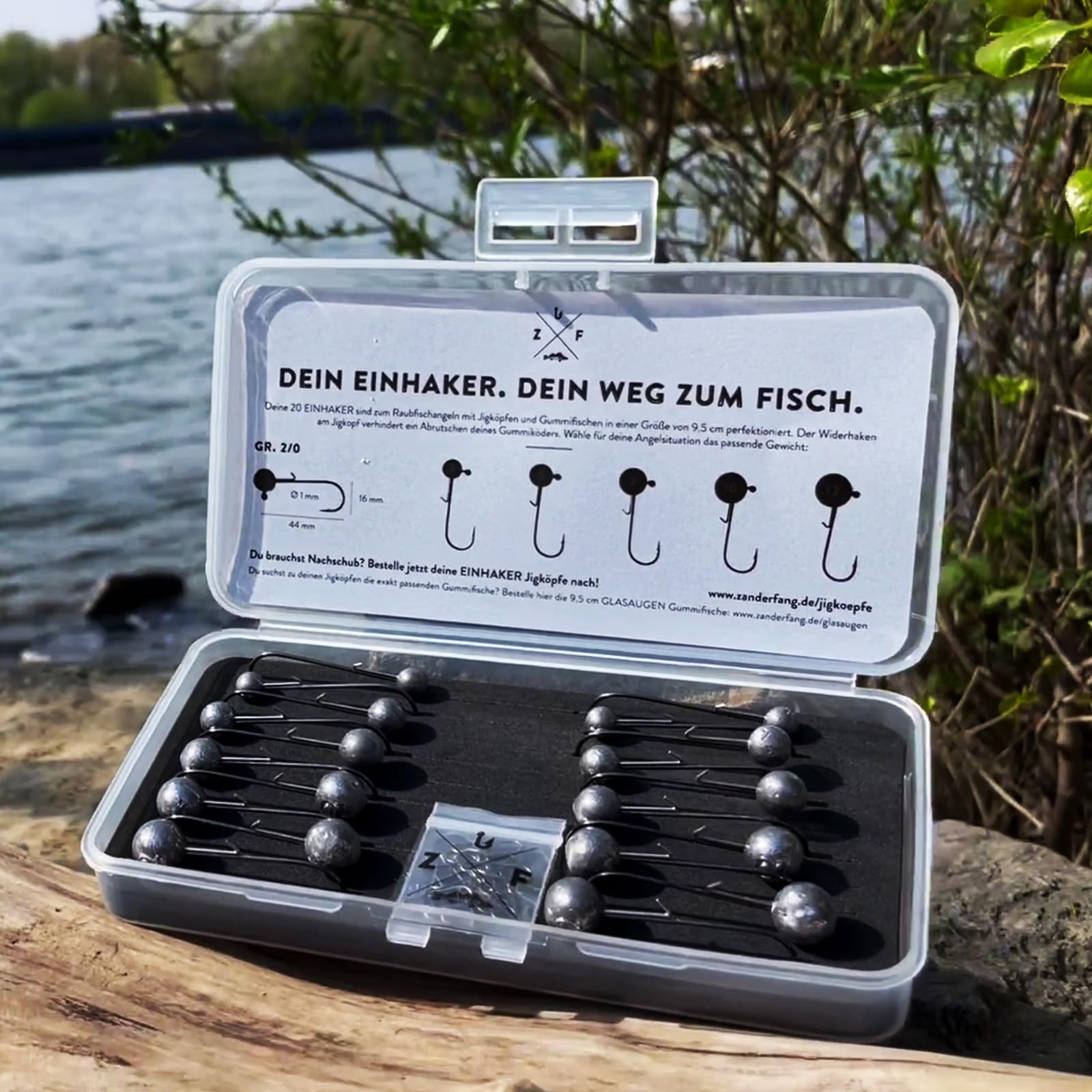 Zanderfang  Jigkpfe Set Angelhaken  Jigkopf Gre 2/0 fr Gummifische  8cm bis 11cm  20 Jigkpfe Set  10 Snaps Angeln  Leichte Jighaken 4 x 3g  5g 7g 10g 12g : Amazon.de: Sport & Freizeit