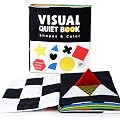 SNOWIE SOFT® High Contrast Cloth Books for Babies 0 to 3 Years, Black & White Sensory Books for Babies 6-12 Months, Earl