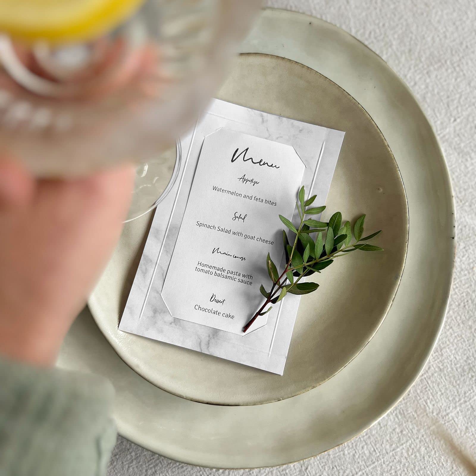 Image secondaire de Papier Marbré Florence A4 - 10 Feuilles 200 g/m² pour Scrapbooking