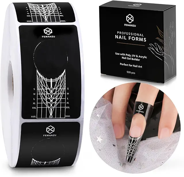 200 Formes d'Ongles Autocollantes pour Gel Builder - Chablons pour Ongles