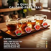Vista 3 de Gya Tea Co - Paquete variado de cápsulas de té negro con cafeína (16 unidades) - Suave, sabroso, robusto, disfrute caliente o helado