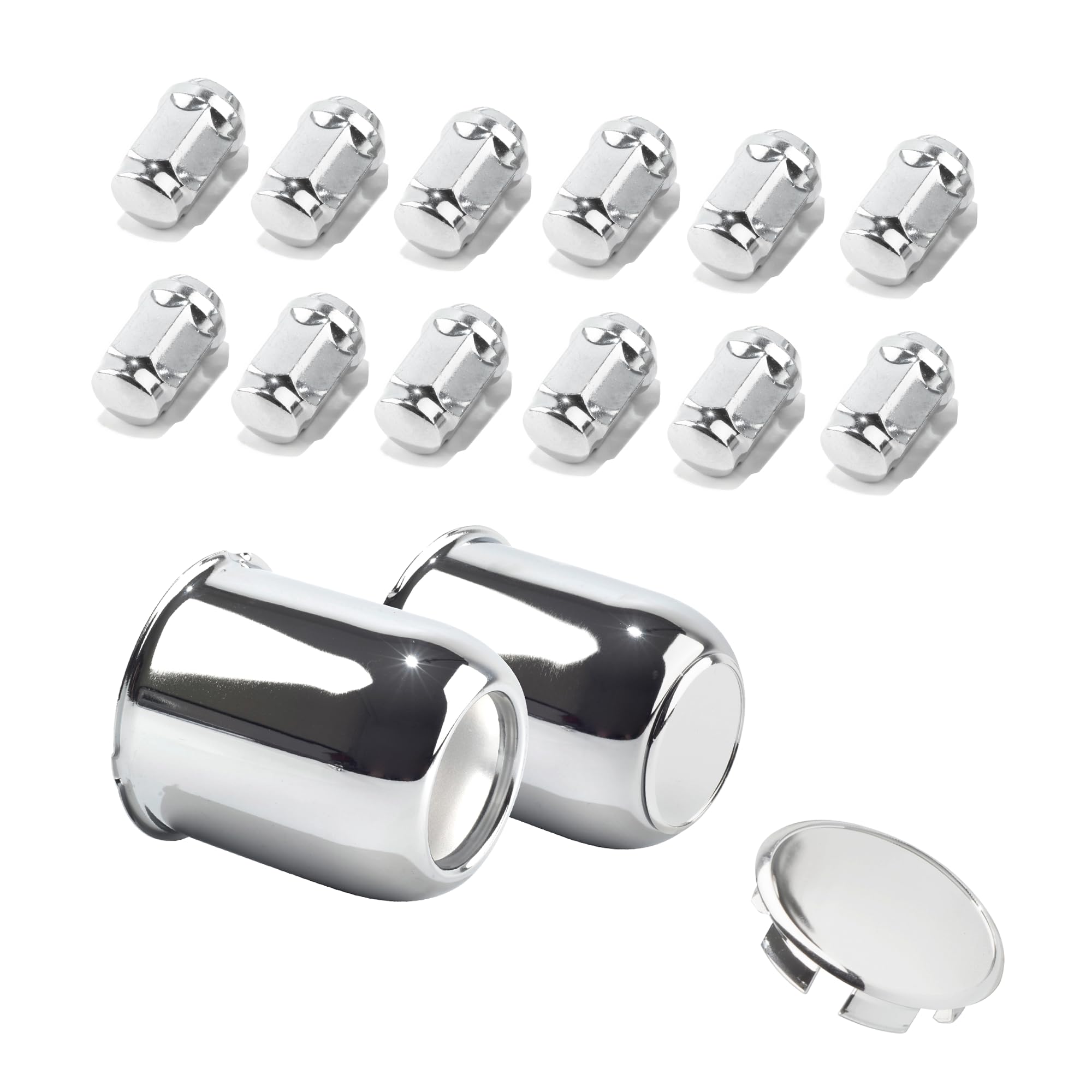 HowioZil Trailer Center Caps with Lug Nuts