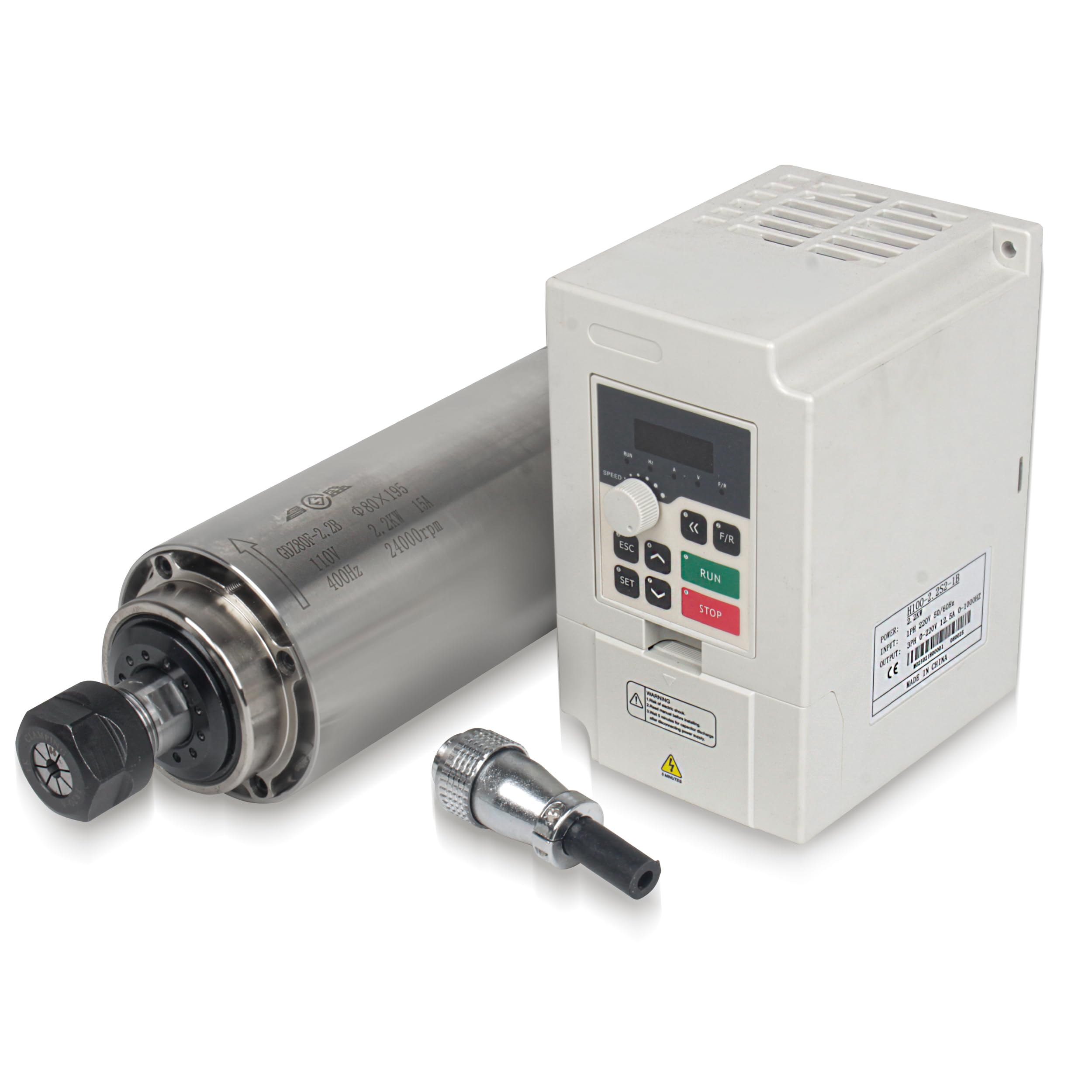 RATTMMOTOR CNC Spindle Motor Kit 2.2KW Air Cooled Spindle Motor