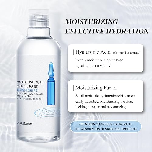 Miniatura 2 de Tónico hialurónico para rostro con tóner de ácido hialurónico de 16.9 fl oz, hidratante, hidratante - antienvejecimiento - suero hidratante
