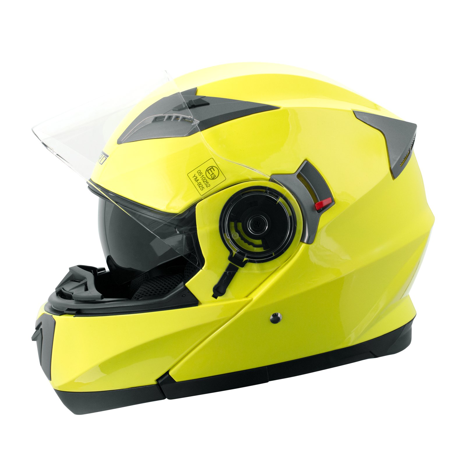 Casco Modular Homologado Moto Touring Sport Pantalla Parasol Fluo M