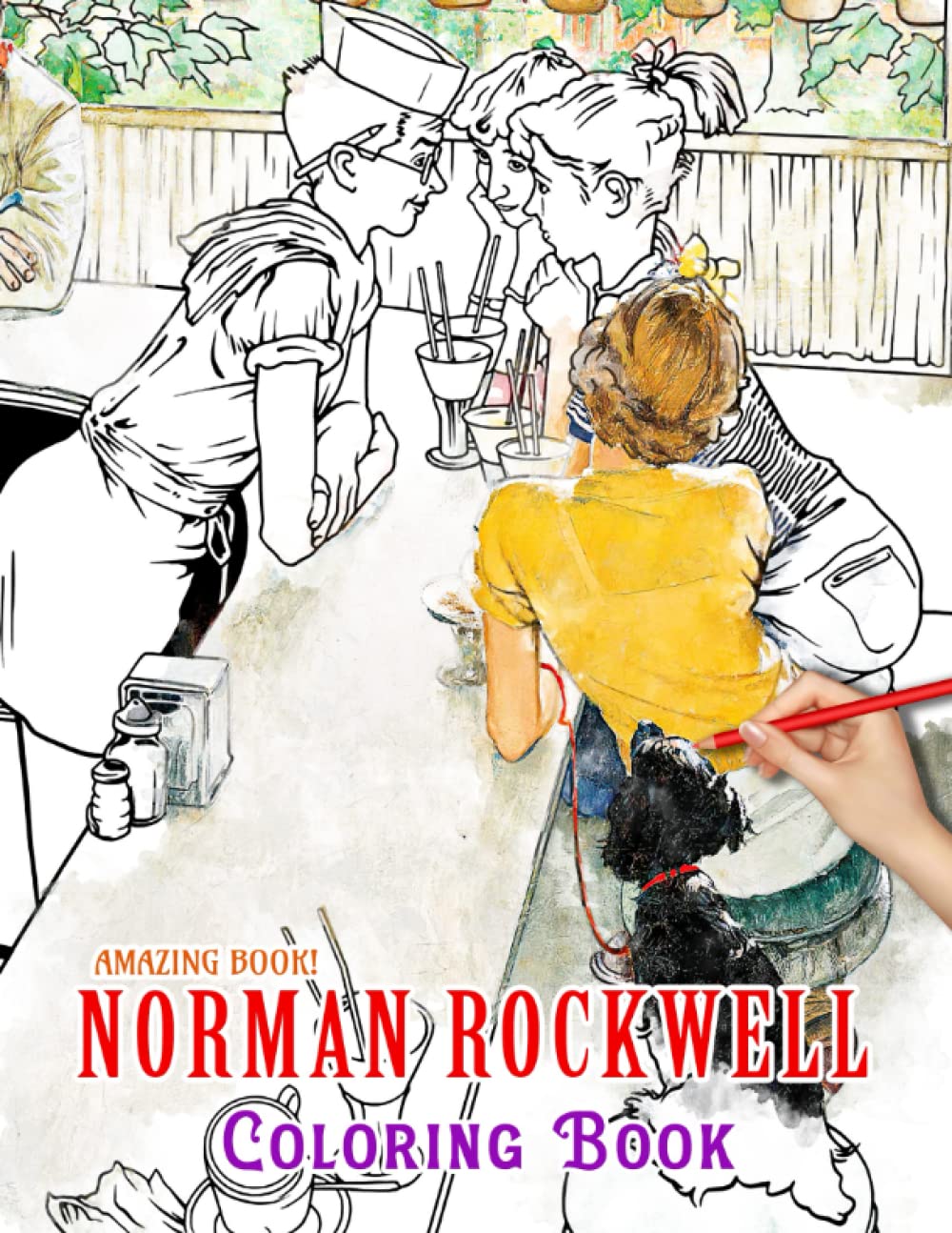 Buy Norman Rockwell Coloring Book Creative Heaven Classic Coloring
