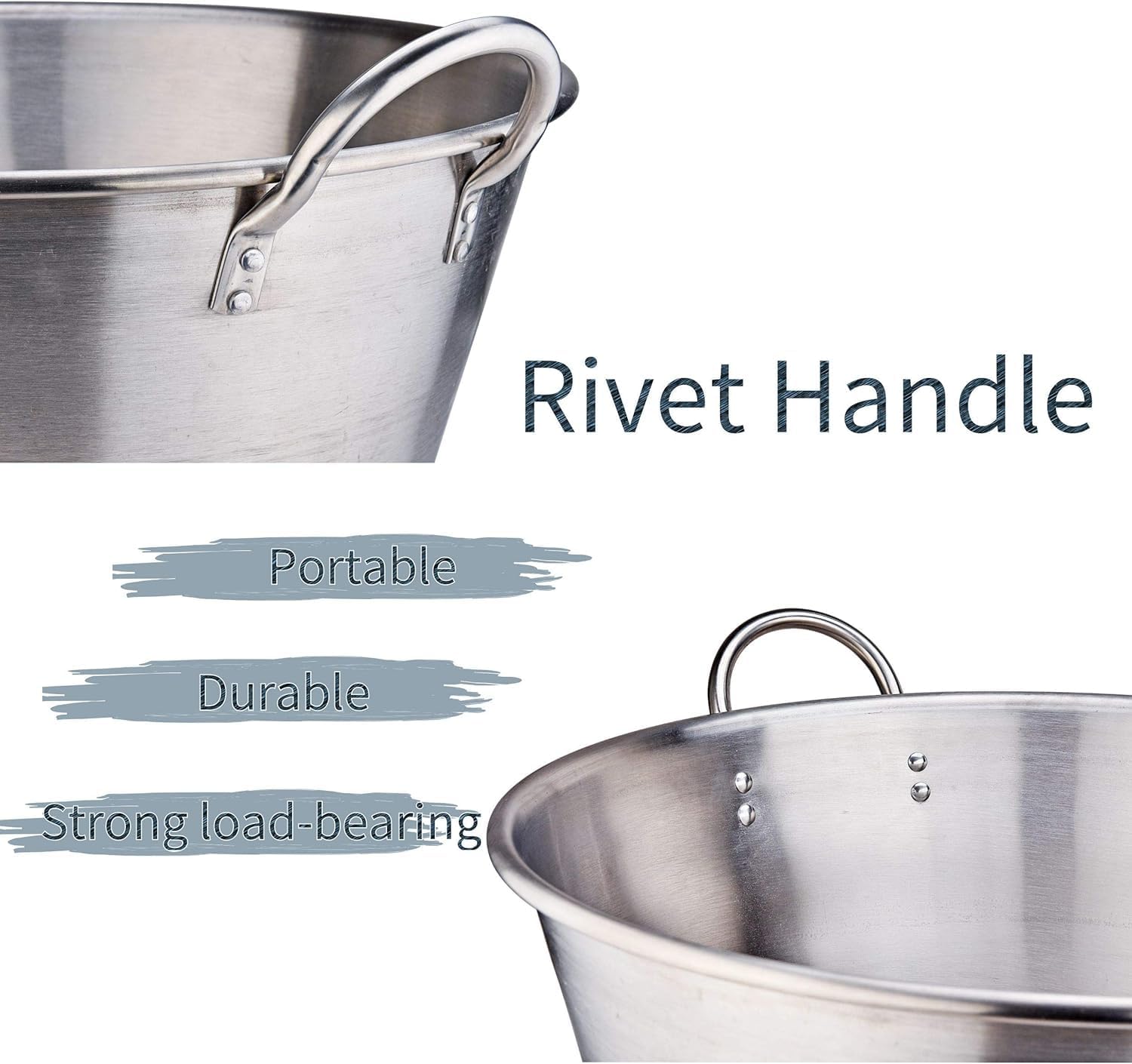 ARC Stainless Steel Mexican Cazo Para Carnitas With 55,000BTU Propane Burner Camping Stove,Outdoor Gas Stove Burner Cooker for Cooking for Turkey Fry,Homebrewing,Seafood Boiling (3840S)