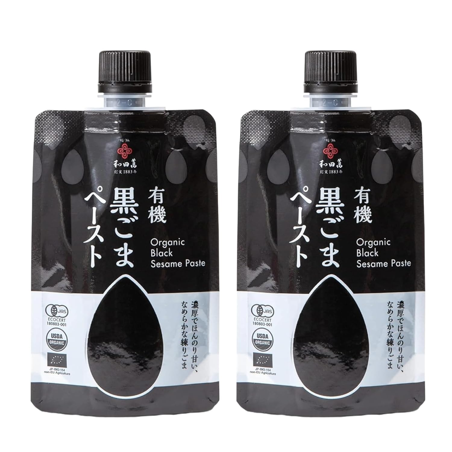 Amazon.com : Organic Black Sesame Paste, Pack of 2 (80g x 2