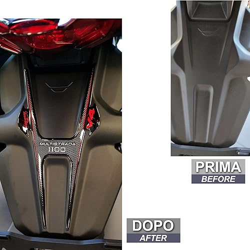 Miniatura 6 de Resin Bike Adhesivos 3D para motocicleta compatibles con Ducati Multistrada V4 1100 2021-2023. Protección de motocicleta contra golpes y arañazos.