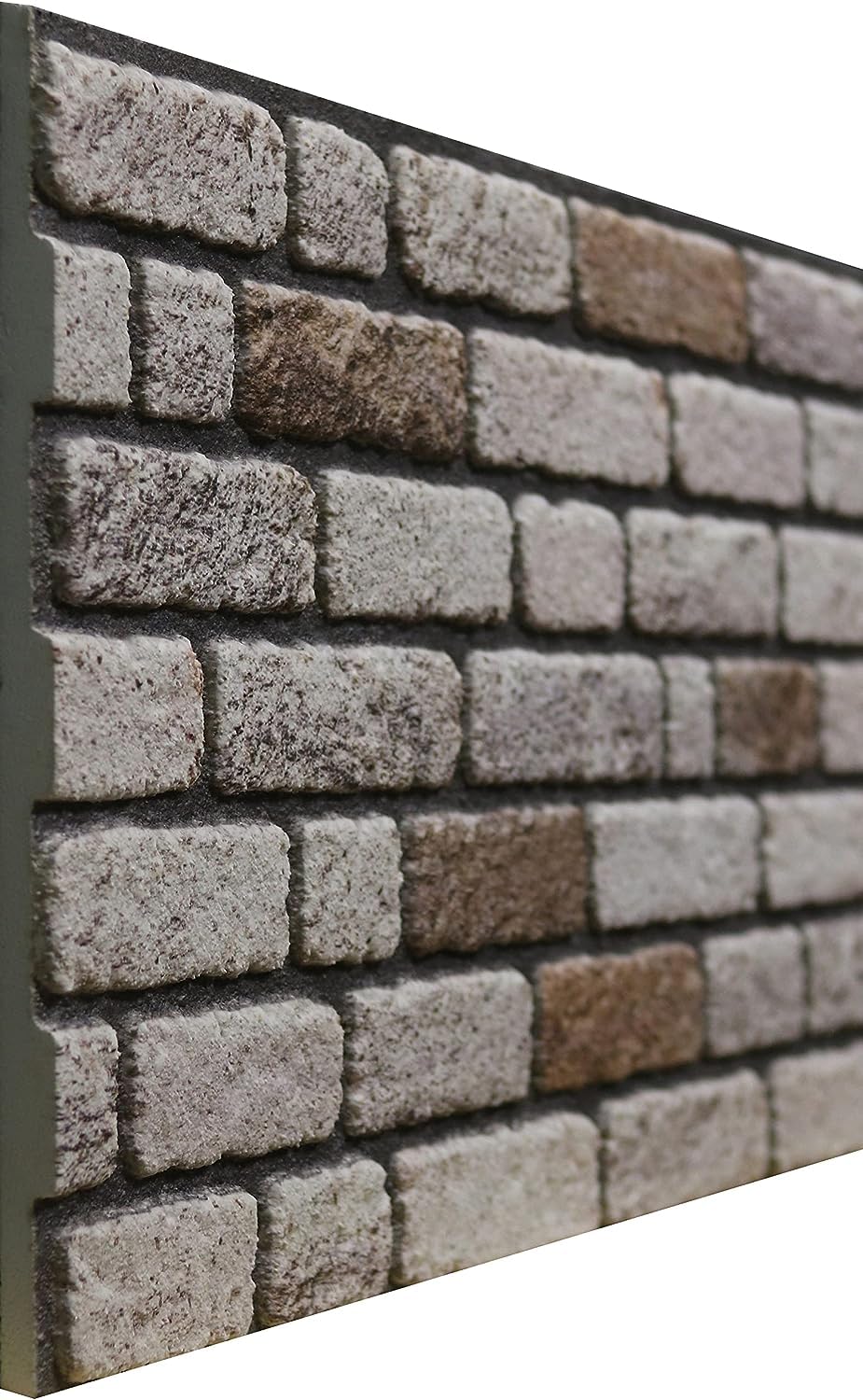 Grace Baltic, pannelli da parete 3D effetto mattone, rivestimento in pietra, rivestimento in polistirolo, per soggiorno, cucina, bagno, balcone, camera da letto, retro del bancone e teras (689-052)x5