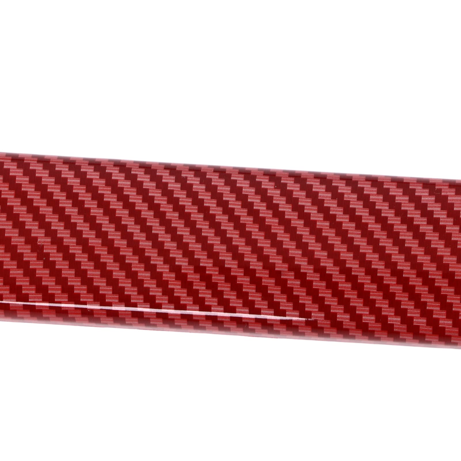 Embellecedor Lateral de Carrocería Universal de Fibra de Carbono Roja de 4 Piezas para Automóviles - Pegatinas Protectoras para Puertas de Automóviles
