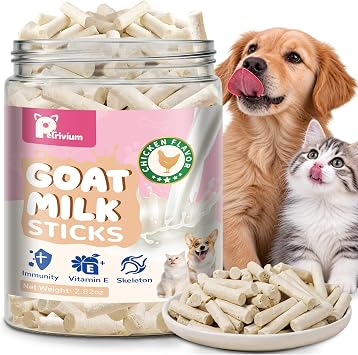 Freeze Dried Goat Milk & Chicken Treat for Dogs and Cats with 70% Goat Milk